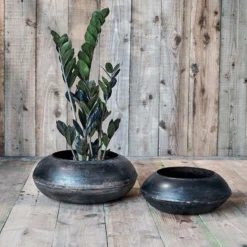 Nkuku Endo Reclaimed Iron Round Planter