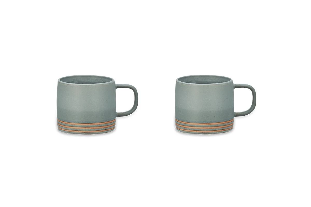 Nkuku Enesta Line Mug - Dusty Blue (Set Of 2) Tableware 5 Nkuku Enesta Line Mug - Dusty Blue (Set Of 2) Tableware