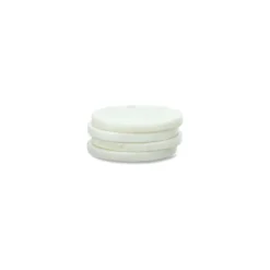 Nkuku Esa Marble Coasters - White (Set Of 4)