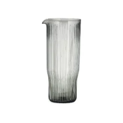 Nkuku Fali Glass Jug - Smoke