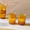 Nkuku Tableware Fali Tumbler - Amber (Set Of 4)