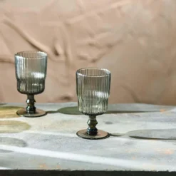 Nkuku Tableware Fali Wine Glass - Smoke (Set Of 4)