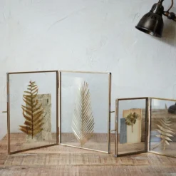 Nkuku Home Accessories Folded Danta Frame - Antique Brass