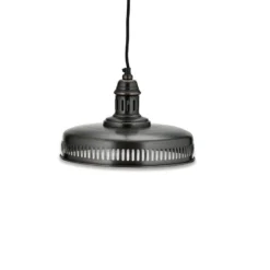 Nkuku Gabra Iron Flat Pendant - Small