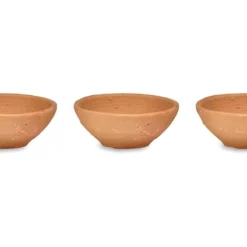 Nkuku Hampi Terracotta Tealights (Set Of 3) New Arrivals