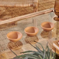 Nkuku Hampi Terracotta Tealights (Set Of 3) New Arrivals