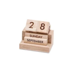 Nkuku Hansa Wooden Calendar Home Accessories