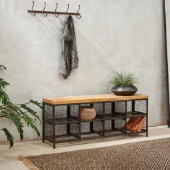 Nkuku Hasa Industrial Storage Bench