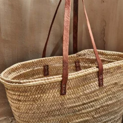 Nkuku Hasani Moroccan Shopper - Long Handles Soft Furnishings