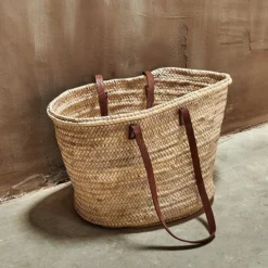 Nkuku Hasani Moroccan Shopper - Long Handles Soft Furnishings