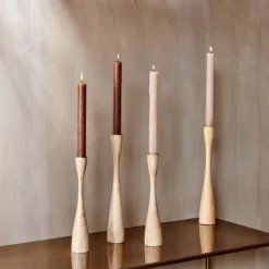 Nkuku Home Accessories Himba Mango Wood Candlestick