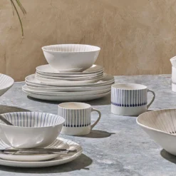 Nkuku Iba Small Ceramic Mug - Indigo (Set Of 2) Tableware