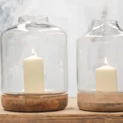 Nkuku Idha Hurricane Lantern - Tapered