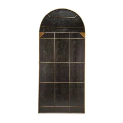 Nkuku Home Accessories Imoma Iron Full Length Arch Mirror - Brass