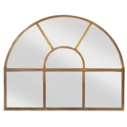 Nkuku Home Accessories Imoma Iron Overmantel Arch Mirror - Brass 10 Nkuku Home Accessories Imoma Iron Overmantel Arch Mirror - Brass