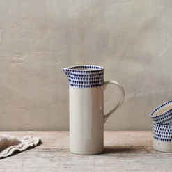 Nkuku Tableware Indigo Drop Jug