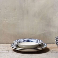 Nkuku Indigo Drop Pasta Bowl