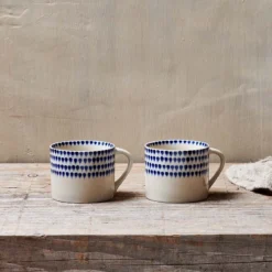 Nkuku Tableware Indigo Drop Small Mug (Set Of 2)