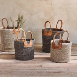 Nkuku Indra Coil Basket - Natural Soft Furnishings