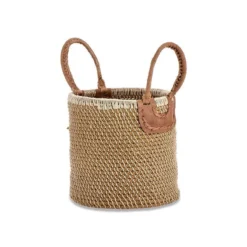 Nkuku Indra Coil Basket - Natural Soft Furnishings