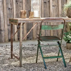 Nkuku Ishan Reclaimed Folding Dining & Coffee Table Living Room