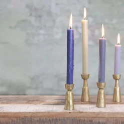 Nkuku Jahi Brass Candlestick Home Accessories
