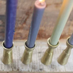 Nkuku Jahi Brass Candlestick Home Accessories