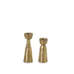 Nkuku Jahi Brass Candlestick Home Accessories