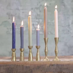 Nkuku Jahi Brass Candlestick - Tall