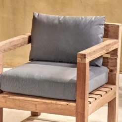Nkuku Garden Furniture Jaisalmer Reclaimed Wood Armchair