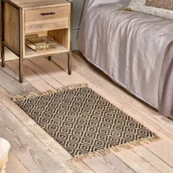 Nkuku Jambo Jute Rug - Small - Black Home Accessories