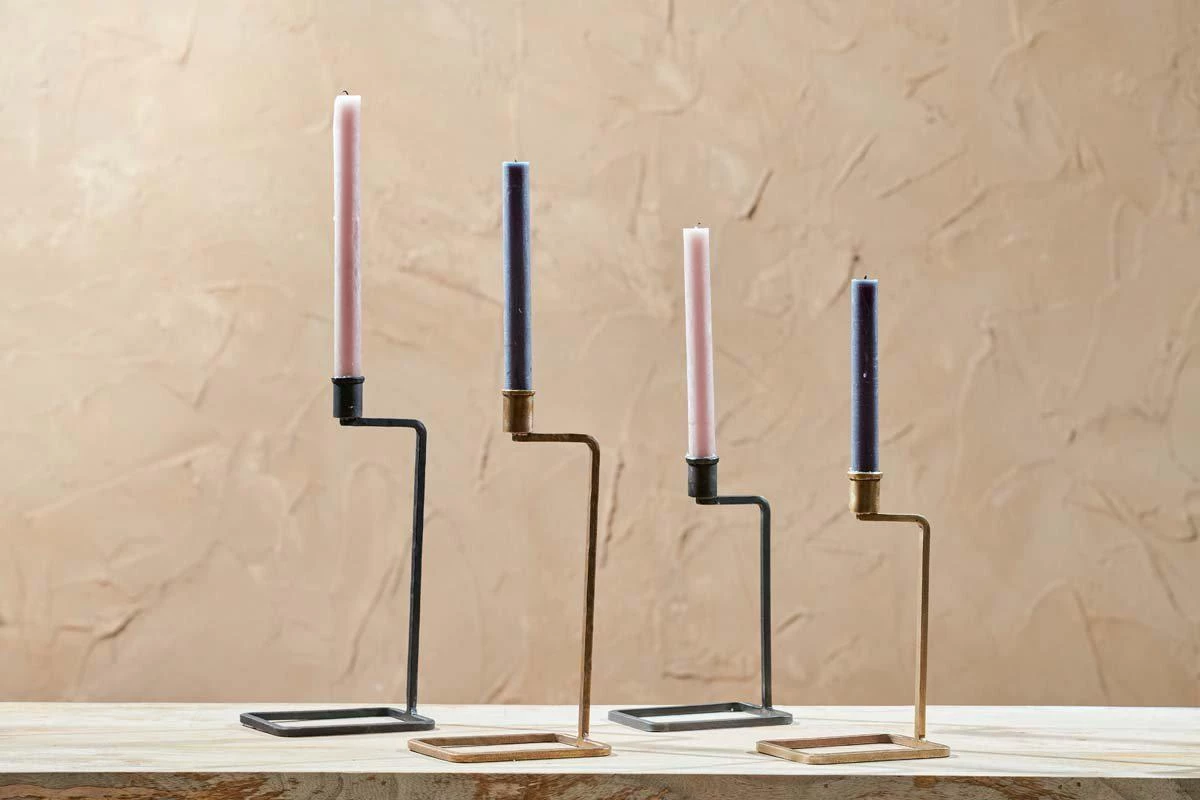 Nkuku Home Accessories Janya Candlestick - Antique Black 4 Nkuku Home Accessories Janya Candlestick - Antique Black