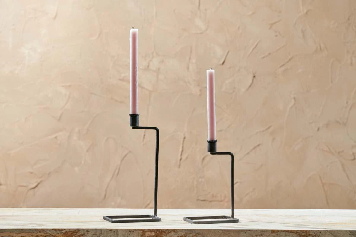 Nkuku Home Accessories Janya Candlestick - Antique Black 3 Nkuku Home Accessories Janya Candlestick - Antique Black
