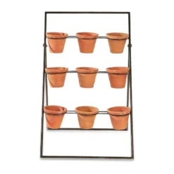 Nkuku Jara Terracotta Planter Stand Home Accessories