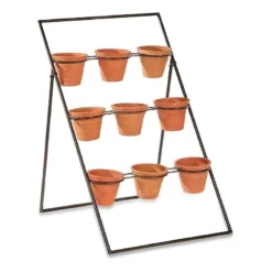 Nkuku Jara Terracotta Planter Stand Home Accessories