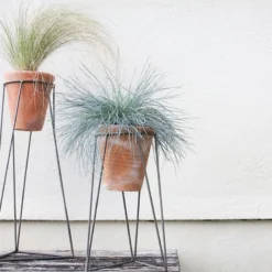 Nkuku Jara Terracotta Planter With Stand Home Accessories