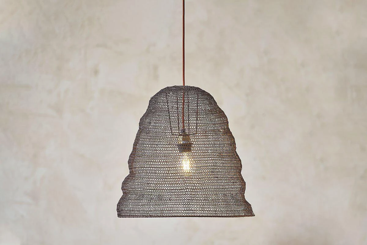 Nkuku Jatani Rust Wire Lampshade - Oval Large 3 Nkuku Jatani Rust Wire Lampshade - Oval Large