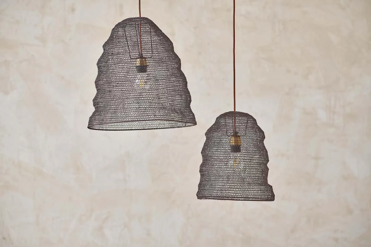 Nkuku Jatani Rust Wire Lampshade - Oval Large 5 Nkuku Jatani Rust Wire Lampshade - Oval Large