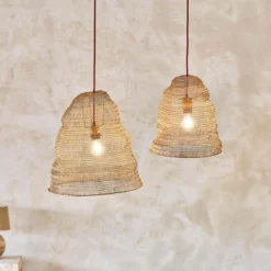 Nkuku Jatani Brass Wire Lampshade - Small Oval