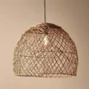 Nkuku Kaithur Rattan Dome Lampshade - Large