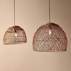 Nkuku Kaithur Rattan Dome Lampshade - Large