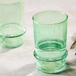 Nkuku New Arrivals Kaneti Bubble Tumbler - Aqua - Large (Set Of 4) 9 Nkuku New Arrivals Kaneti Bubble Tumbler - Aqua - Large (Set Of 4)