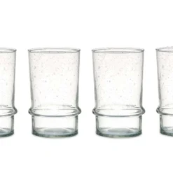 Nkuku New Arrivals Kaneti Bubble Tumbler - Clear - Large (Set Of 4)