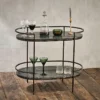 Nkuku Karoko Marble Drinks Table Living Room