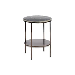 Nkuku Living Room Karoko Marble Side Table