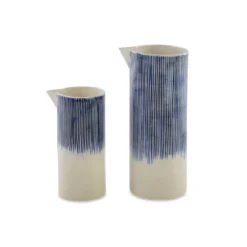 Nkuku Tableware Karuma Ceramic Jug - Blue & White