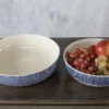 Nkuku Tableware Karuma Ceramic Serving Bowl - Blue & White