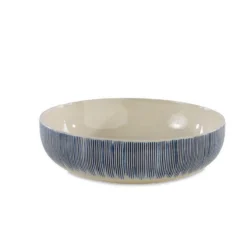 Nkuku Tableware Karuma Ceramic Serving Bowl - Blue & White