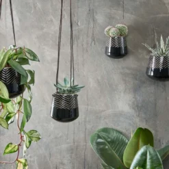 Nkuku Kavari Ceramic Hanging Planter Planters & Vases