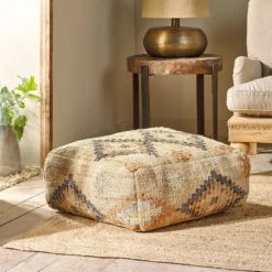 Nkuku Kesu Kilim Pouf - Large New Arrivals